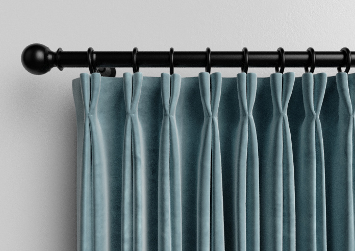 Ultra Luxe Velvet, Blue Cloud - Made to Measure Curtains - Image 10